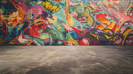 Naklejka premium graffiti on the wall