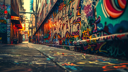 Fototapeta premium graffiti on the street