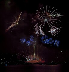 fireworks lights - obrazy, fototapety, plakaty