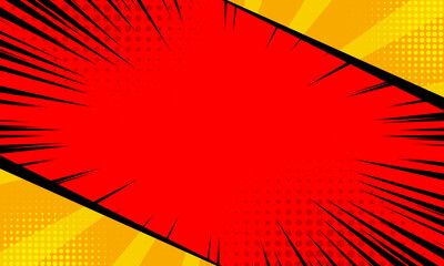 comic frame background with abstract line
