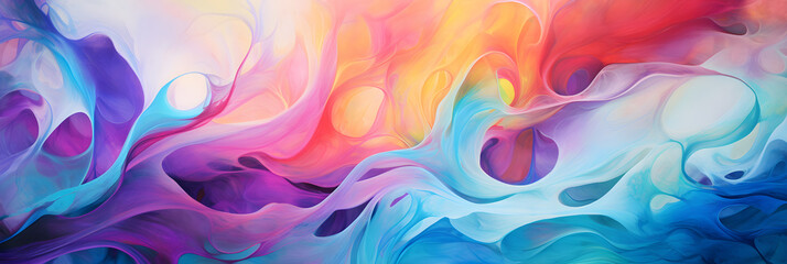 Magnetizing Melody of Abstract Colors and Shapes in a Modern Art Landscape