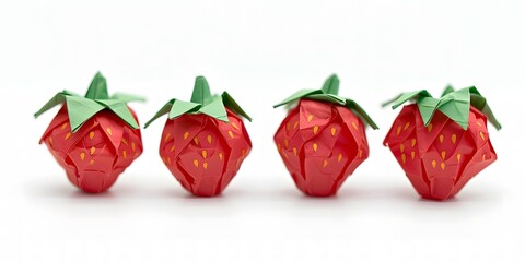 Cute Origami Strawberries