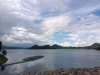 lake and mountains