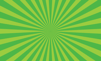 abstract green color comic background with gaming rays