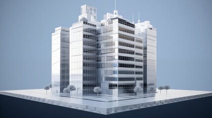 3D building model,created with Generative AI tecnology.