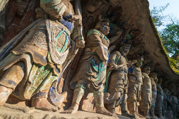 Detail of the Dazu Rock Carvings.