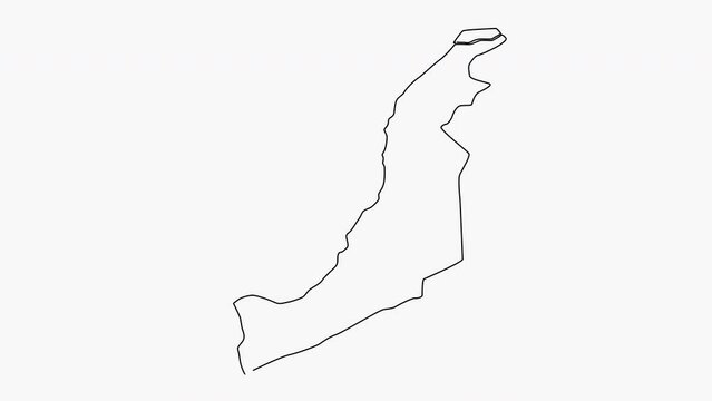 sketch map of Huancayo in peru