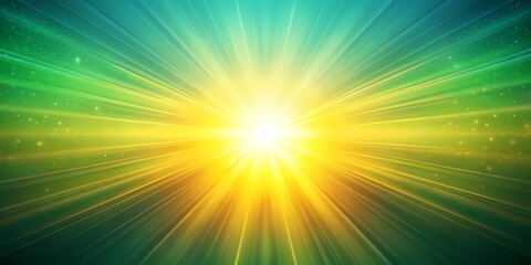 Obraz premium Teal and Gold Gradient with Radiant Fusion Background