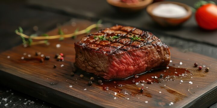 Sliced steak Ribeye