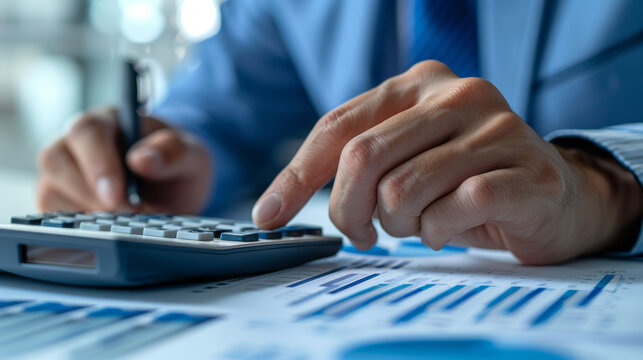 Detail-oriented professional ensuring financial accuracy. On a light background