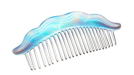 High quality , hair comb with light blue colour png