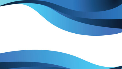 Vector abstract blue dark wave style background  template powerpoint