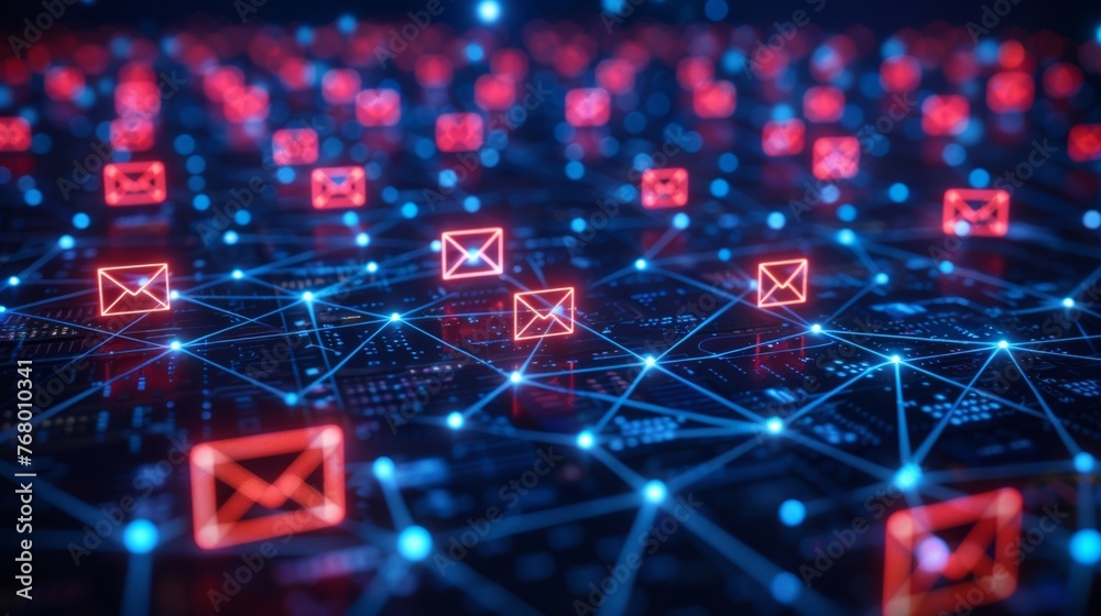 Poster platform displaying fraudulent messages and phishing warnings