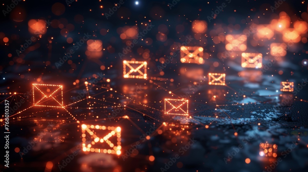 Poster platform displaying fraudulent messages and phishing warnings