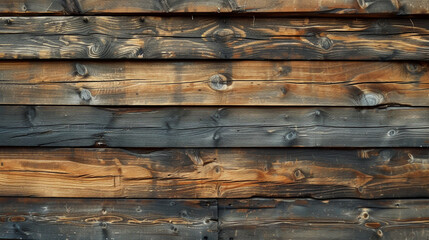 The walls made of timber planks that have different tones make it beautiful and unique.