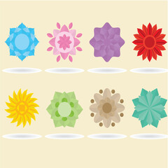 Icon Plants and Flowers Flat