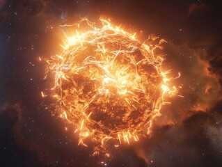 AI-powered augmented reality experience of a supernova explosion - obrazy, fototapety, plakaty