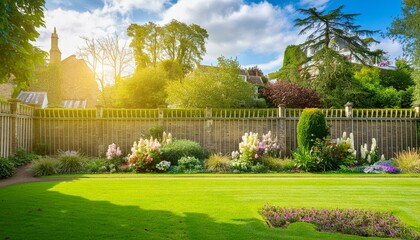 Country Garden with flowers