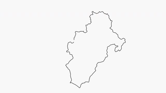 sketch map of Moquegua in peru