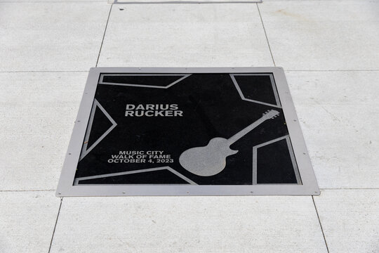 Darius Rucker star on the Music City Walk of Fame in Nashville, TN