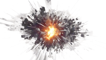 Vector illustration black Abstract background explosion Geometric