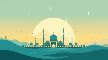 Islamic wallpaper background, Ramadan background, Eid al-Adha.