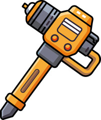 Cartoon Illustration of Construction Tool , Vector Flat color