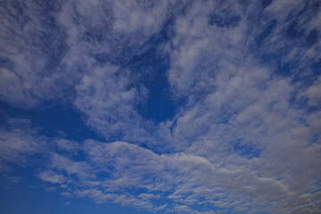 textured clouds in a blue sky