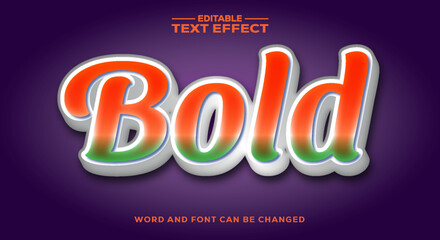 BOLD 3d text effect