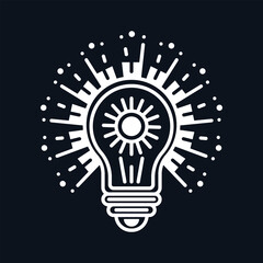 a white light bulb with the words light bulb on it