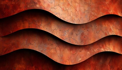 Detailed organic brown wooden waves wall texture   abstract closeup wood art background