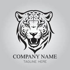 Jaguar character company logo vector image