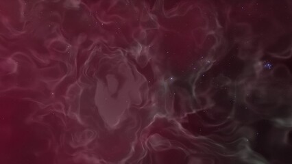Cosmic background with a blue purple nebula and stars
