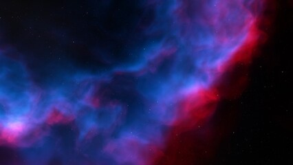 Night sky - Universe filled with stars, nebula and galaxy
 - obrazy, fototapety, plakaty