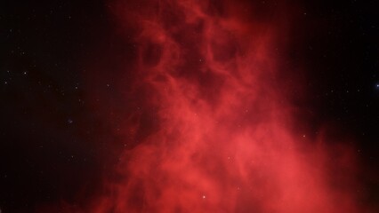 Cosmic background with a blue purple nebula and stars  © ANDREI