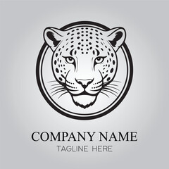 Jaguar character company logo vector image
