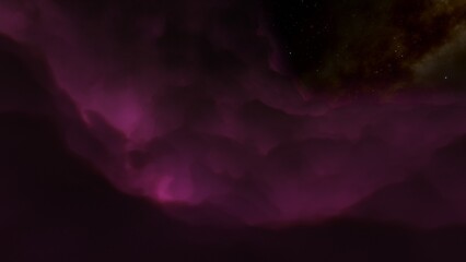 nebula gas cloud in deep outer space
