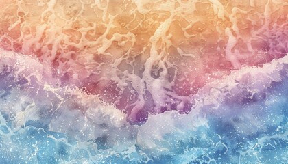 Fototapeta premium watercolor painting of beach sand texture