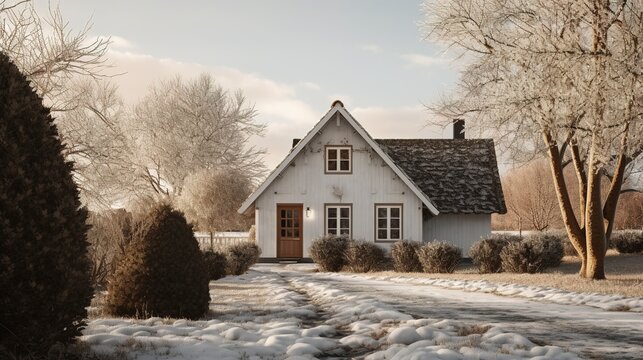 A photo of a Neutral-Toned Minimal Cottage