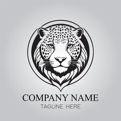 Jaguar character company logo vector image