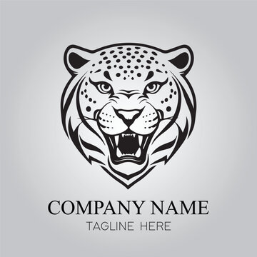 Jaguar character company logo vector image