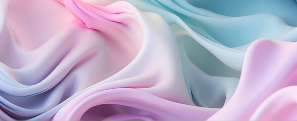 Obraz premium Abstract waves of colored smoke pastel colors, white background, colorful smoke abstraction