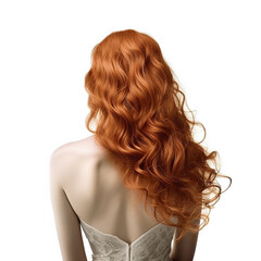 Fototapeta premium Woman with red blonde hair