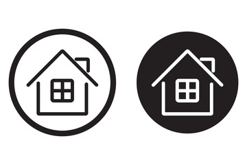 Obraz premium Home sign and symbol design. House, home logo. House silhouette icons vector set. House, home simple symbols. Vector illustration.