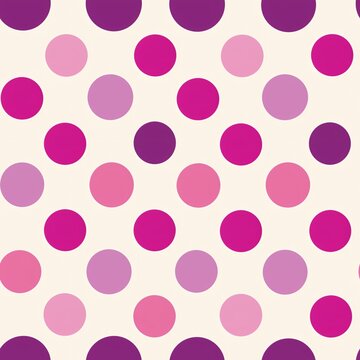 Playful polka dots in shades of pink and purple 01 - Perfectly repeating background pattern for your designs