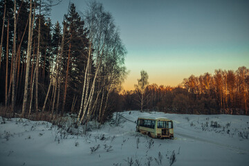 winter nature in the Russian countryside