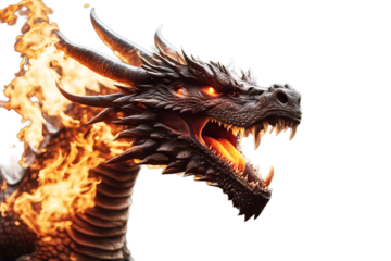 angry dragon fire spitting monster attack art fantastic fictional creature strong legend old mythology fantasy illustration fairy tale story fear breath imagination evil hunt fearful danger large