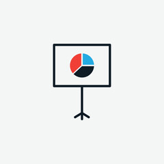 Naklejka premium Chart icon business chart icon vector logo design template
