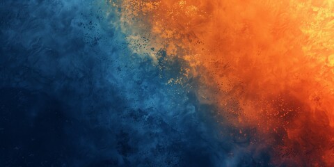 Fiery Blue and Orange Abstract Texture