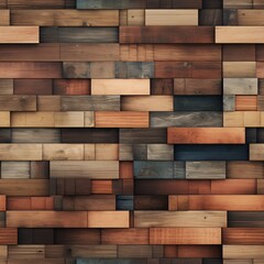 A patchwork of rustic wooden planks 01 - Perfectly repeating background pattern for your designs